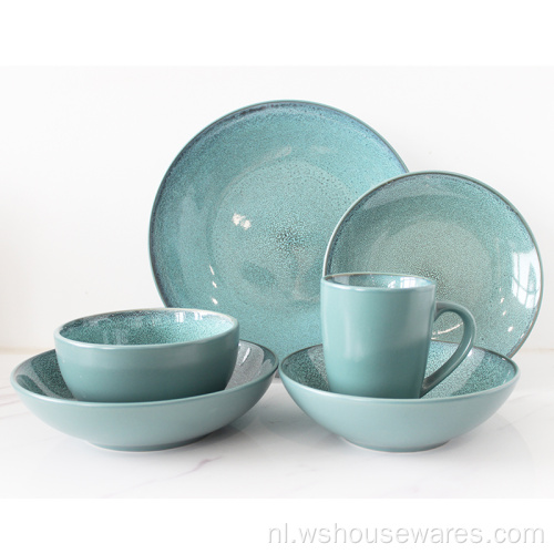 Reactive Glaze Diner Sets Stoneware Color Glaze Servies